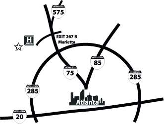 Area Map of Atlanta/Marietta