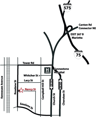 Detailed Map of Marietta